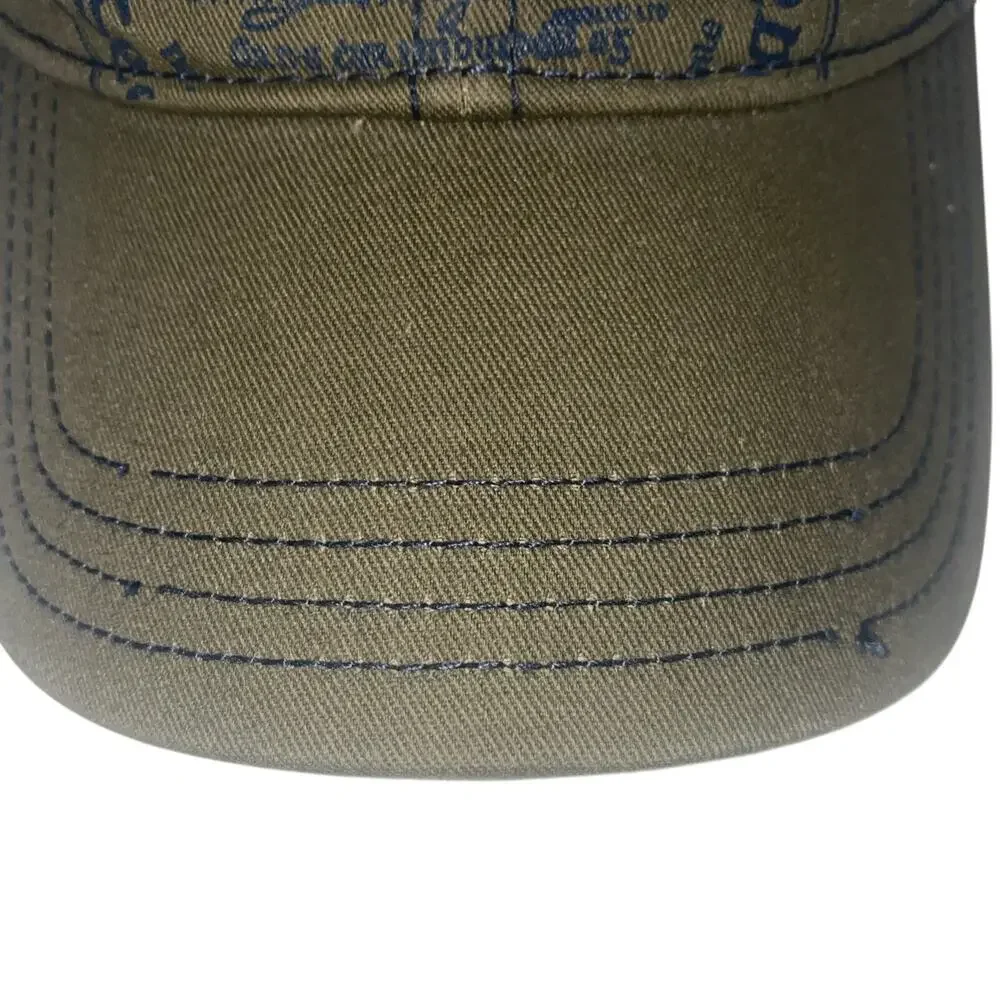 Dublin Guinness Snapback Hat Green Adjustable Embroidered Distressed